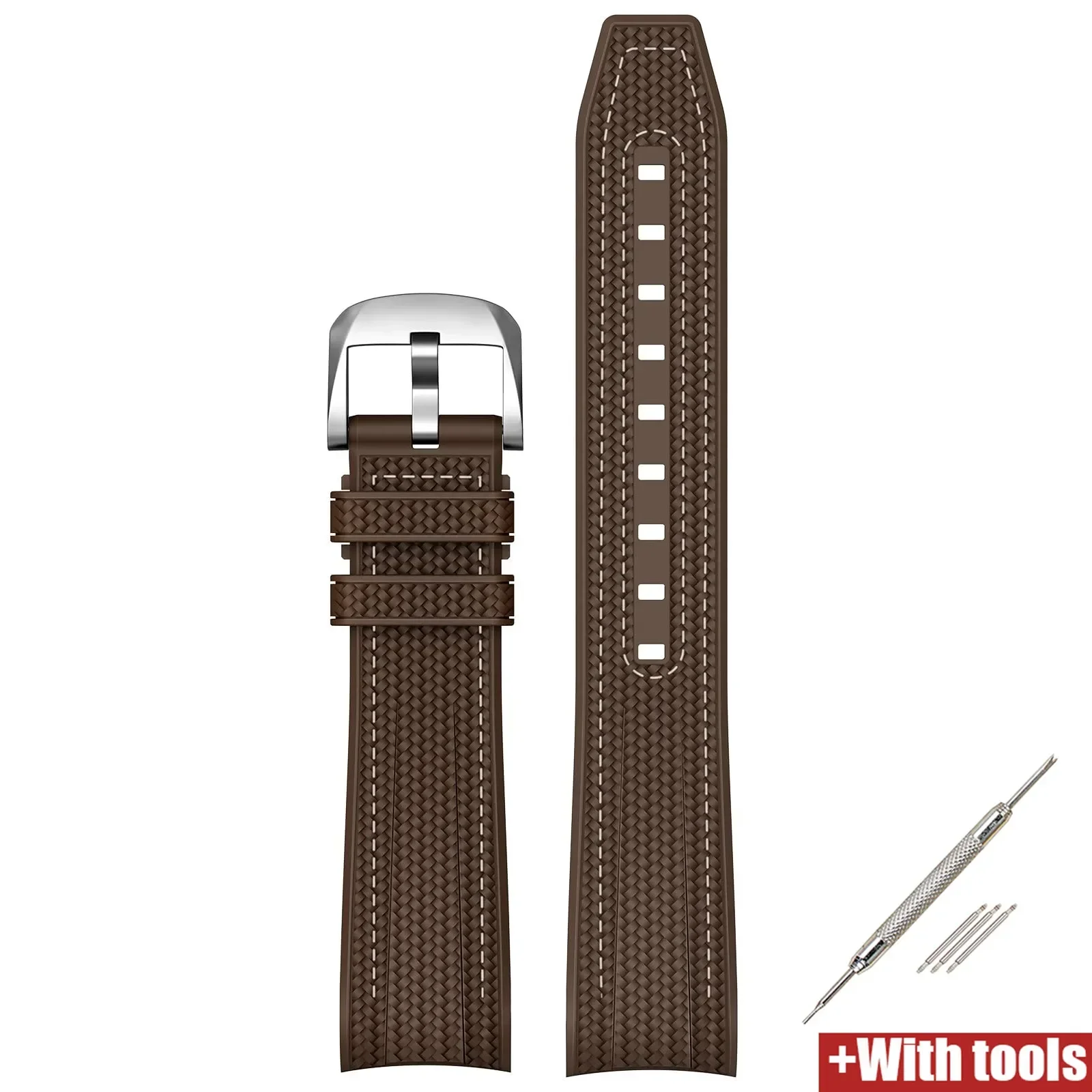 Voor Swatch X Omega joint MoonSwatch 20mm Quick Release Strap Mannen Vrouwen Gebogen End Weave Siliconen Rubber Horloge Band armband Tool