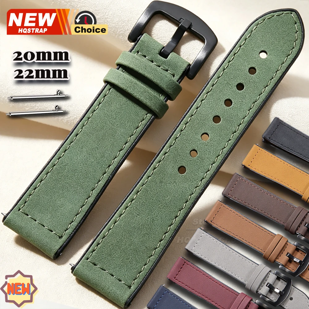 Neues 22mm 20mm Smartwatch Silikon-Leder-Uhrenarmband für Samsung für Huawei Uhrenband für Omega Armband Damen Herren Armband