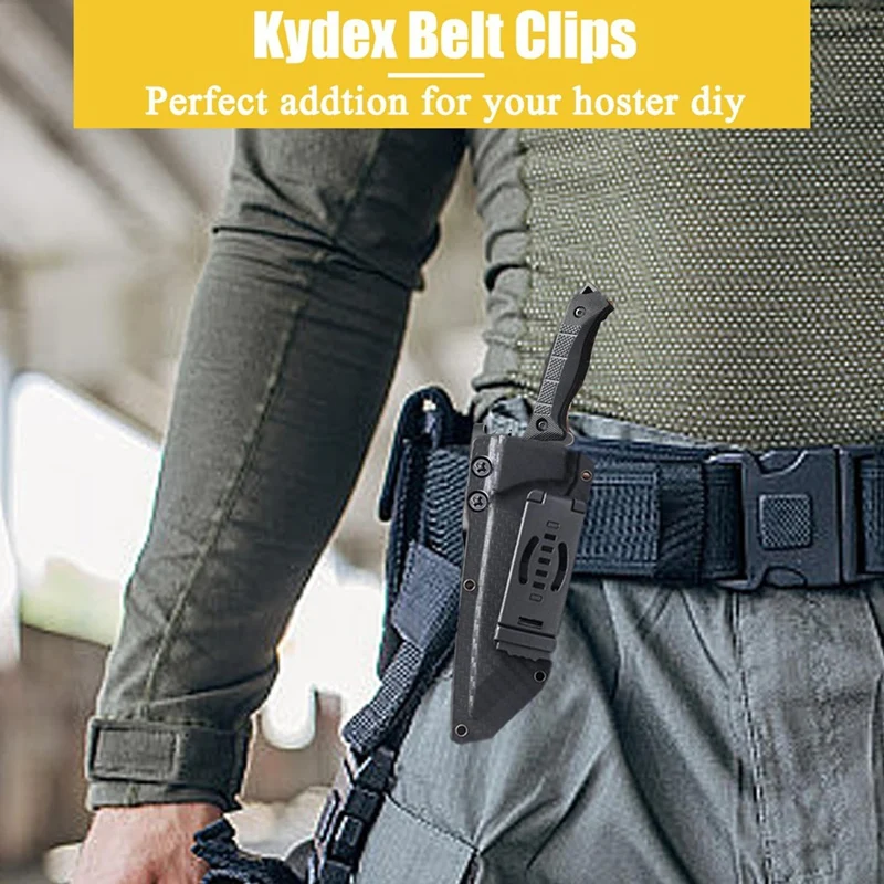 Belt Clip Knife Sheath, Metal Leather Waist Clip, Knife Clip Replacement, Universal Belt Clip,Leather Making Accessories