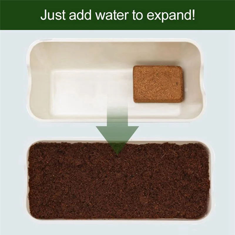 10 Piece Coconut Fiber Coir Pellet Nutrient Soil Coir Pellet Soil As Shown Plant Compressed Base Coir Pellet Soil-A50M