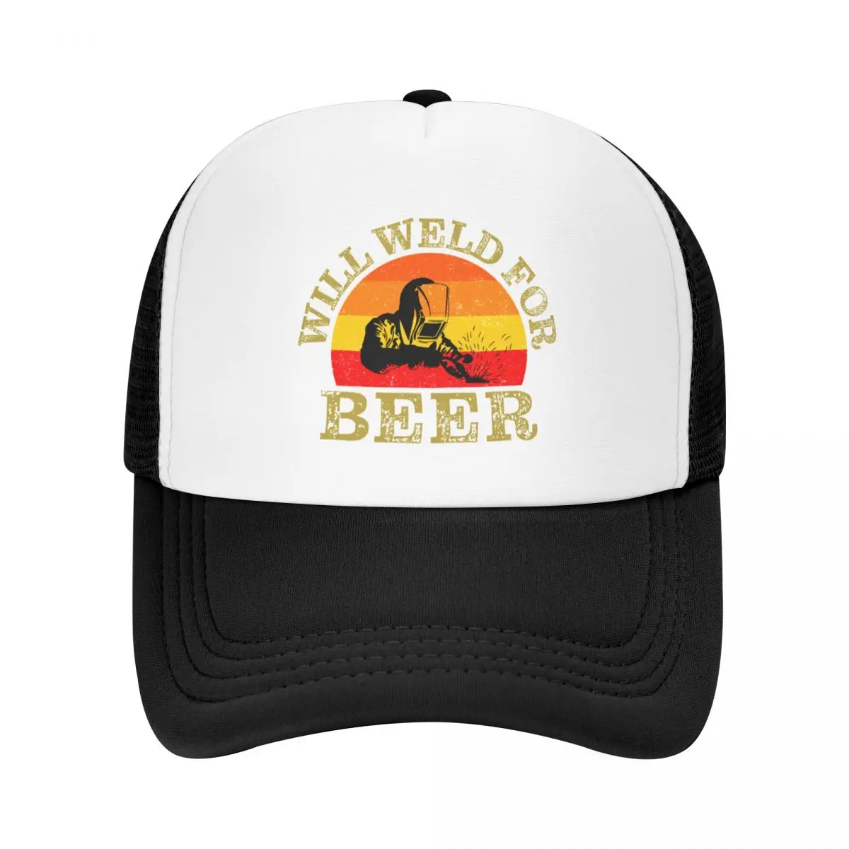 

Will Weld For Beer Baseball Cap men's big size hat New Hat Christmas Hat hard Women's Beach Visor Men's