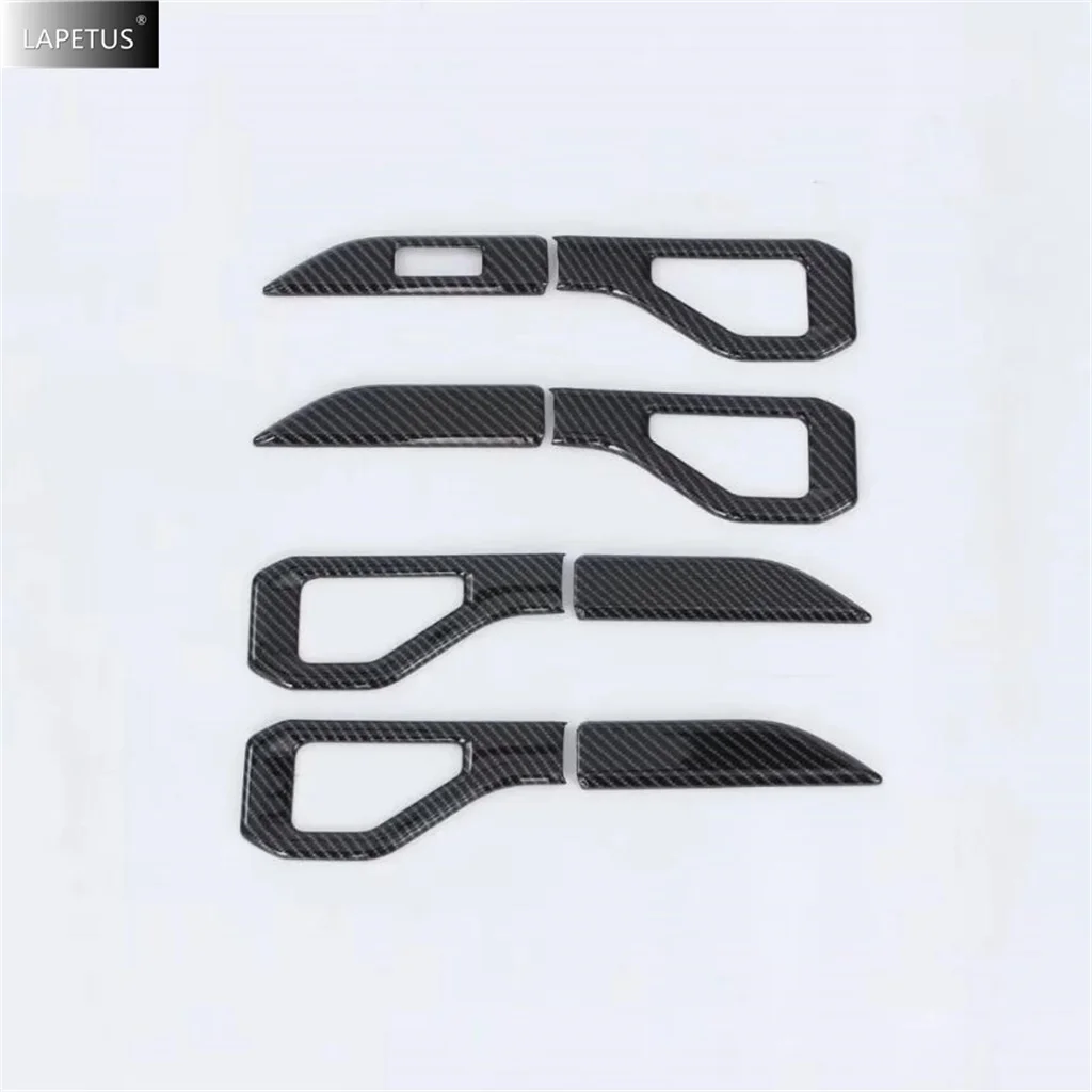 Carbon Fiber Gear Shift Knob / Door Handle Bowl / Window Lift Button Cover Trim Accessories For Chery Jetour Traveller 2024 2025