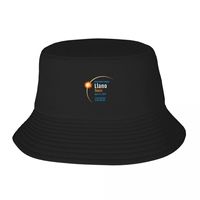 LLANO TEXAS TX TOTAL SOLAR ECLIPSE 2024 1 Bucket Hat foam party Hat Beach Outing Bobble Hat Male Women's