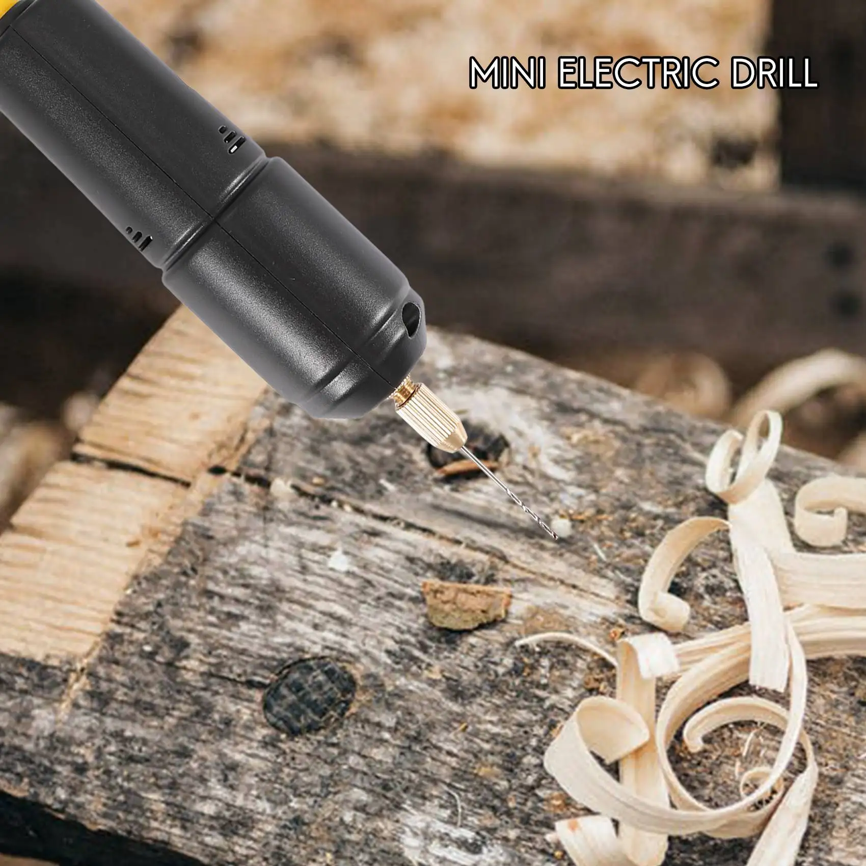 Jewelry Tools Mini Electric Drill Handheld for Pearl Epoxy Resin Jewelry Making DIY Wood Craft Tools with 5 Drill Bits