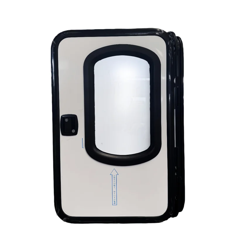 Trailer Parts 600x900mm Teardrop Trailer Door with Round Corner with Tempered Glass Fixed Window for Camper Truck Trailer view 5