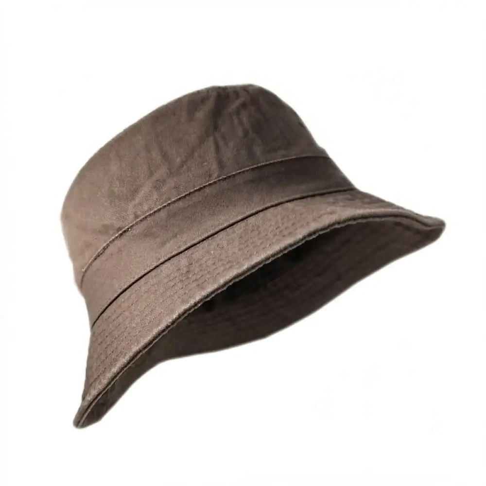 Oversized Bucket Hat For Women 64cm Head Circumference Cotton Sun Hat Foldable Wide Brim Casual Outdoor Travel Cap