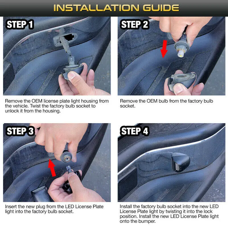 2Pcs Red Tube Smd L…