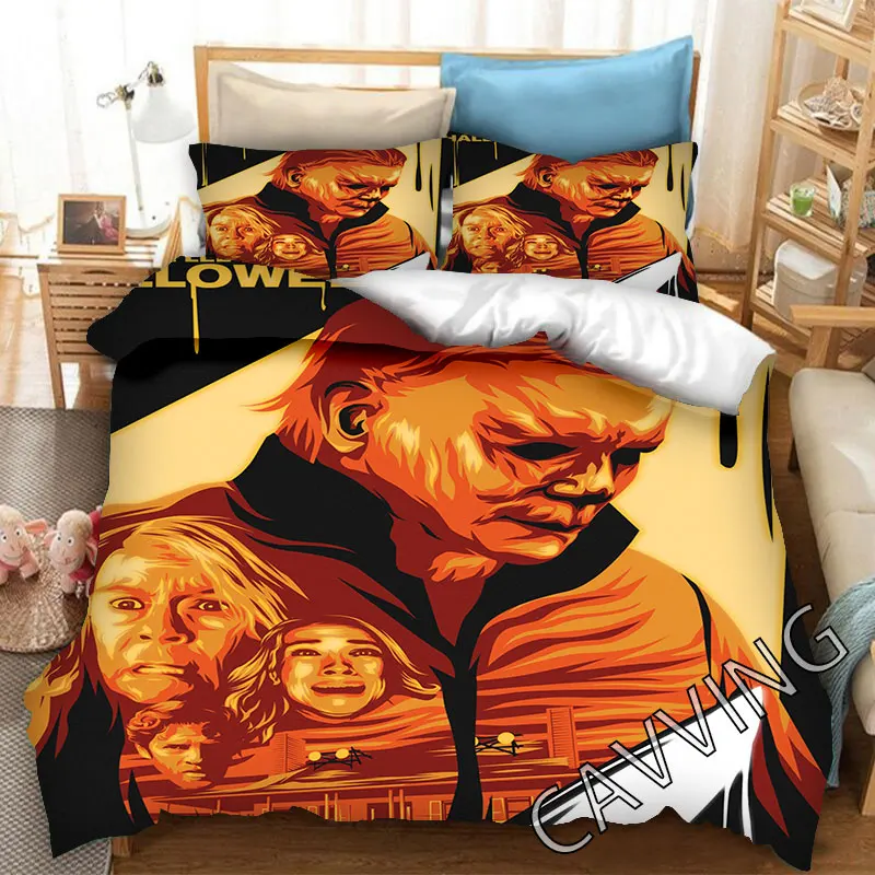 Halloween Movie Myers  3D Printed Bedding Set Duvet Covers & Pillow Cases Comforter Quilt Cover (US/EU/AU Sizes)   K01