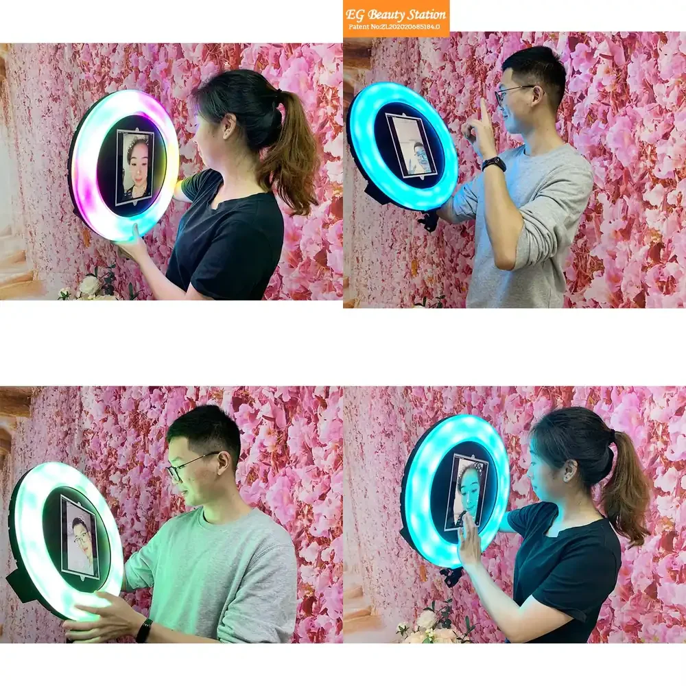 

Handheld Custom Portable Ring Mini Photo Booth Ring Light