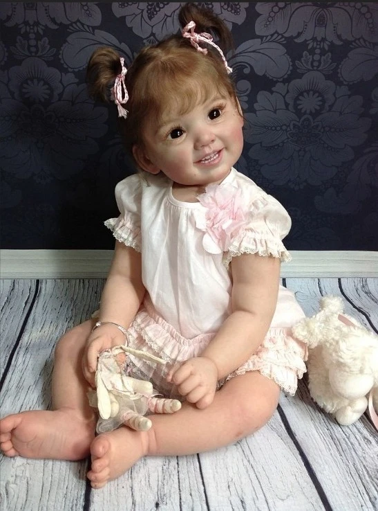 NPK 28'' 6 Month Size Kits Already Painted Cammi Lifelike Skin Kit Doll Reborn Toddler  Very Lifelike Baby DIY Toys