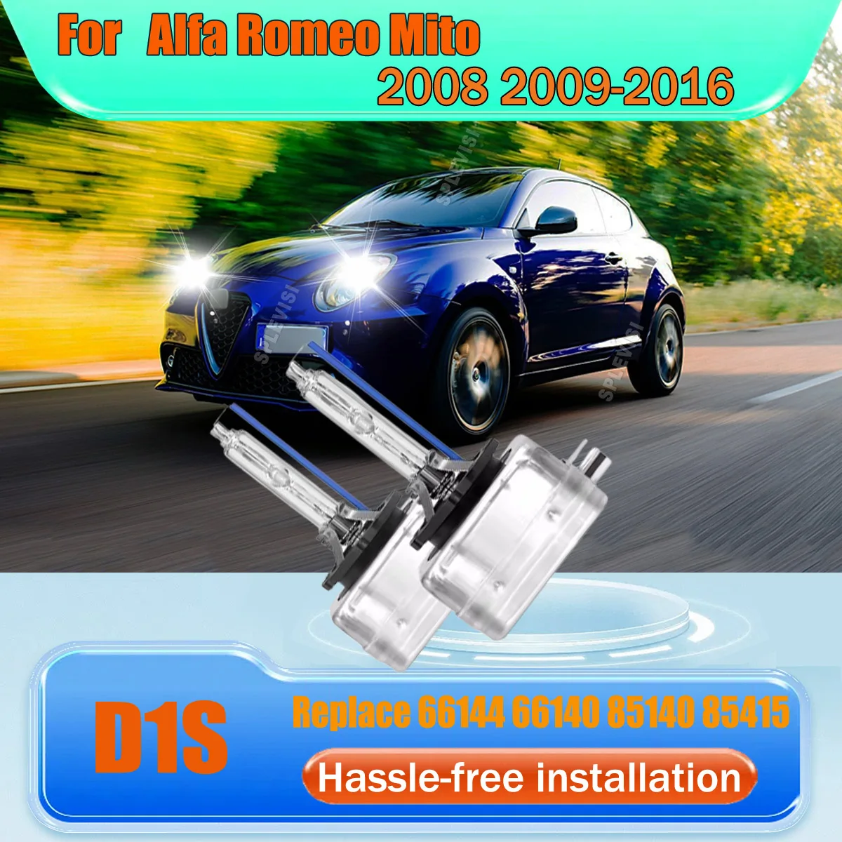 35W 6000K D1S Xenon HID Headlight Bulbs - Power Meets Performance For Alfa Romeo Mito 2008 2009 2010 2011 2012 2013 2014-2016