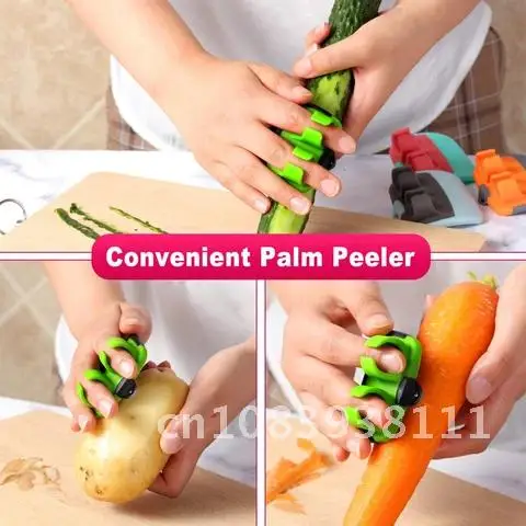 

Fruit Palm Peeler Potato Finger Peeler Kitchen Vegetable Peeler Rubber Finger Grip Comfortable Peeling Pumpkin Carrot Cucumber