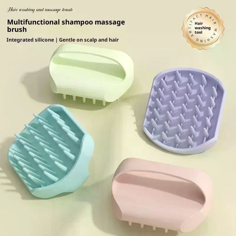 

Shampoo Brush Head Scalp Massage Comb With Handle Hair Washing Comb Body Massage Brush Bath Shower Brush Salon Hairdressing Tool