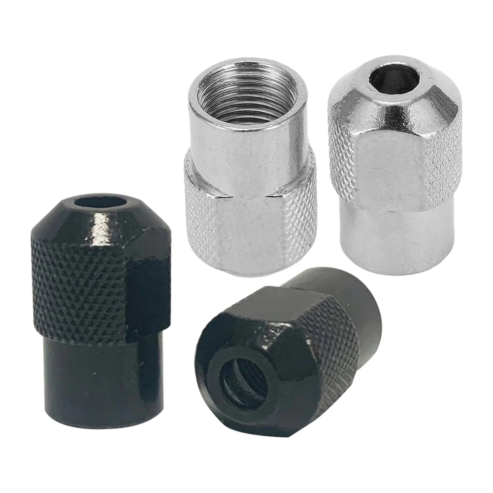 4PCS M8x0.75mm Zinc Alloy Drill Chuck Nut Black Silver For Rotary Tool Electric Grinder Thread Adapter Power Tools Accessories