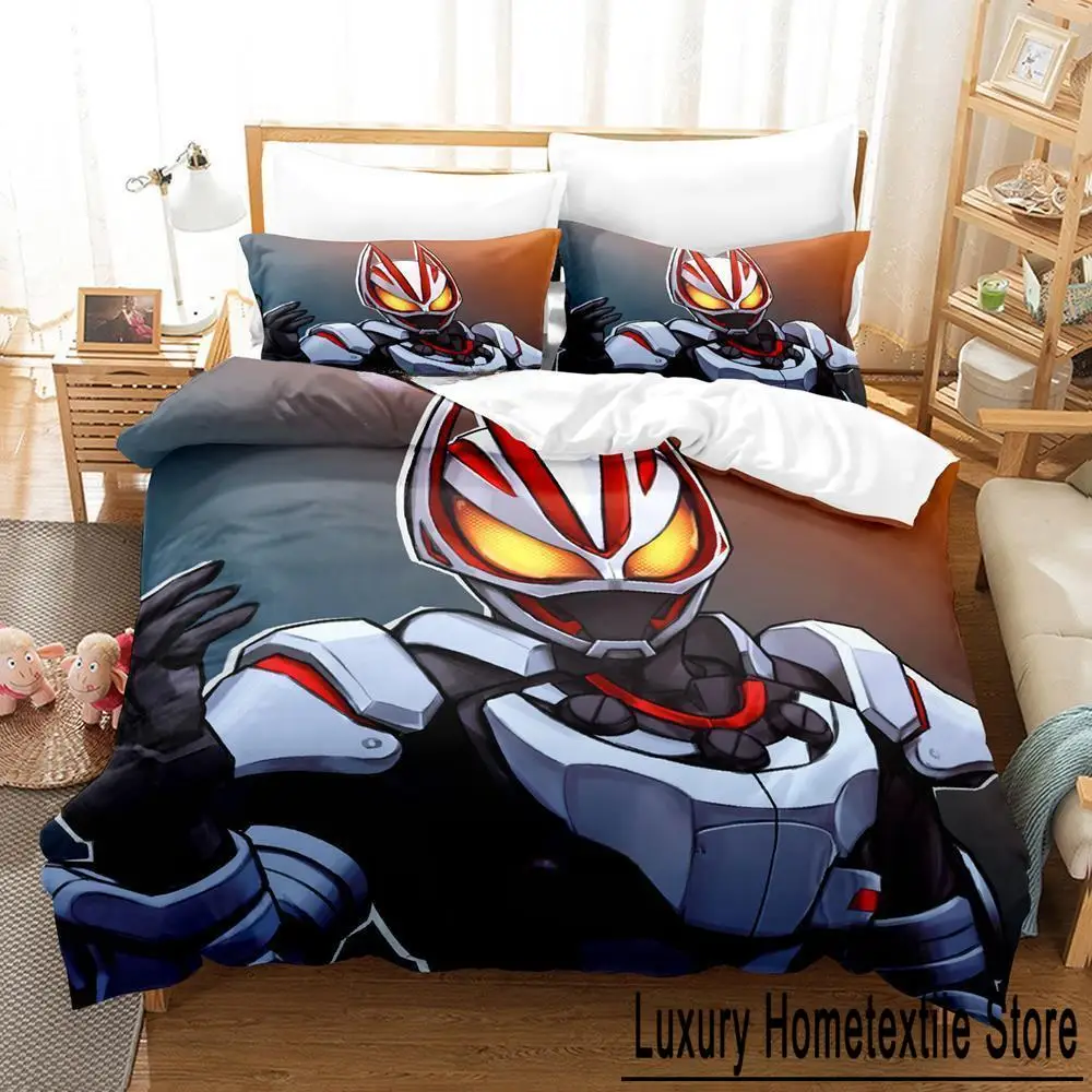 

Kamen Rider Geats Bedding Set Single Twin Full Queen King Size Bed Set Adult Kid Bedroom Duvet cover Sets 3D Anime Bed Sheet Set