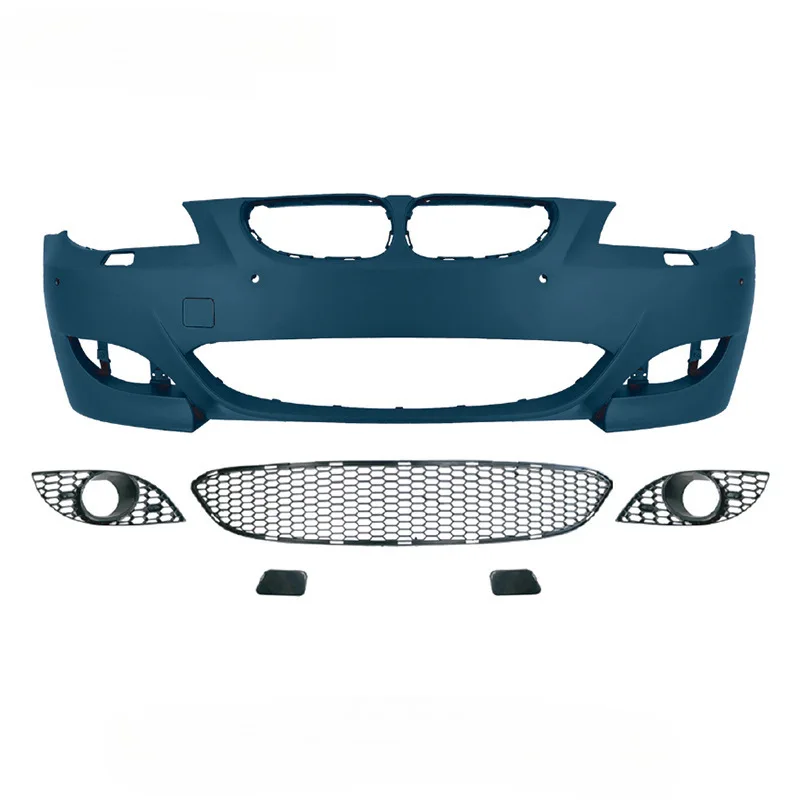 

Подходит для BMW 5 серии E60 2003-2009 гг. Комплект кузова E60 Модифицированный передний бампер M5 Задний бампер Боковые стержни Большой комплект кузова