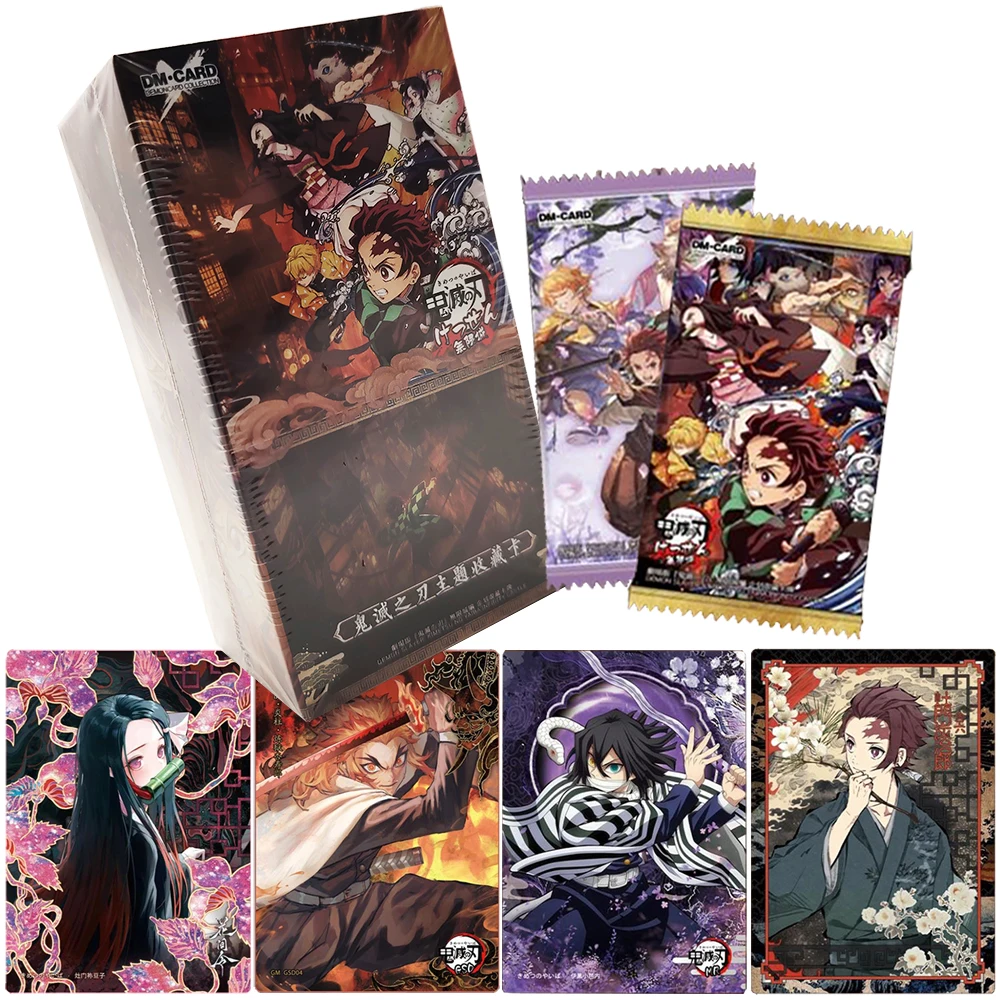 

Demon Slayer Rare Collection Card Hot Blooded Combat Theme Japanese Anime Beautiful Quicksand Card Fun Peripheral Desktop Toys