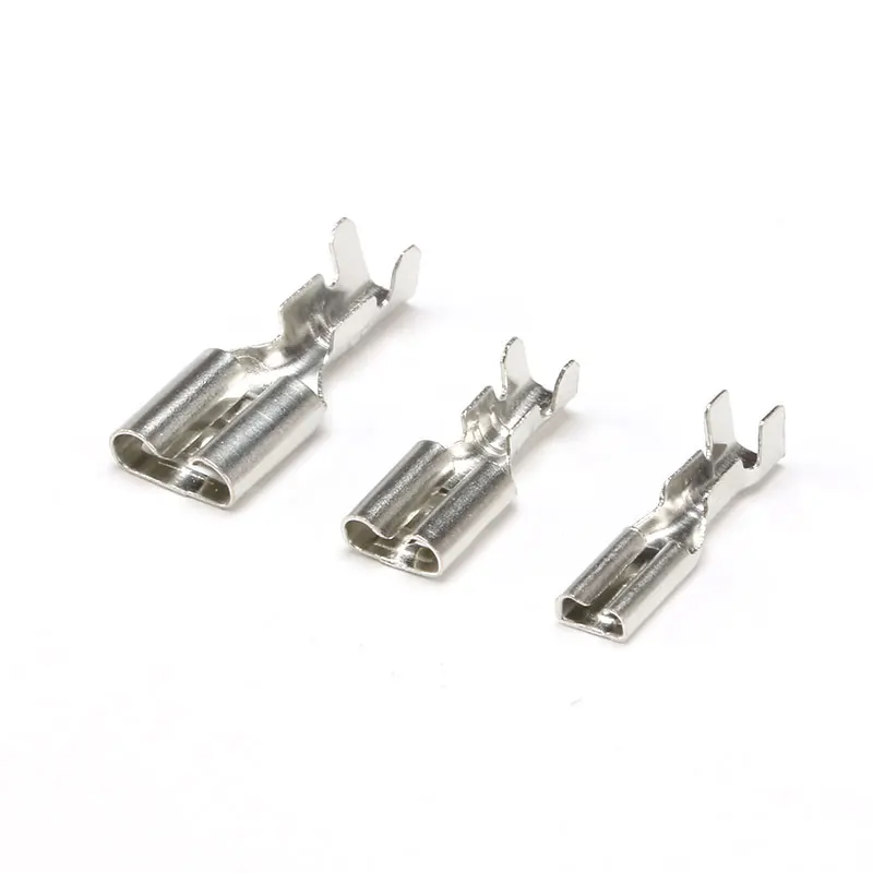  20Pcs/50pcs 2.8mm 4.8mm 6.3mm Insulated Spade Wire Connectors Female & Male Crimp Terminal Set Electrical Cable Crimp Terminal