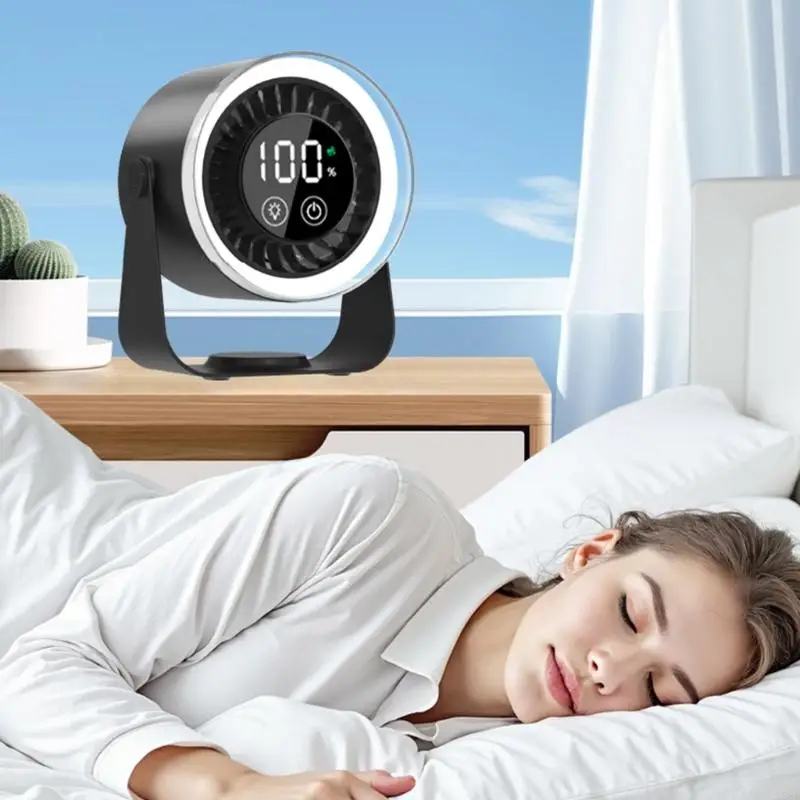 

Настольный электрический вентилятор настольный вентилятор мини -вентилятор USB зарядка подвеса маленький электрический n58d