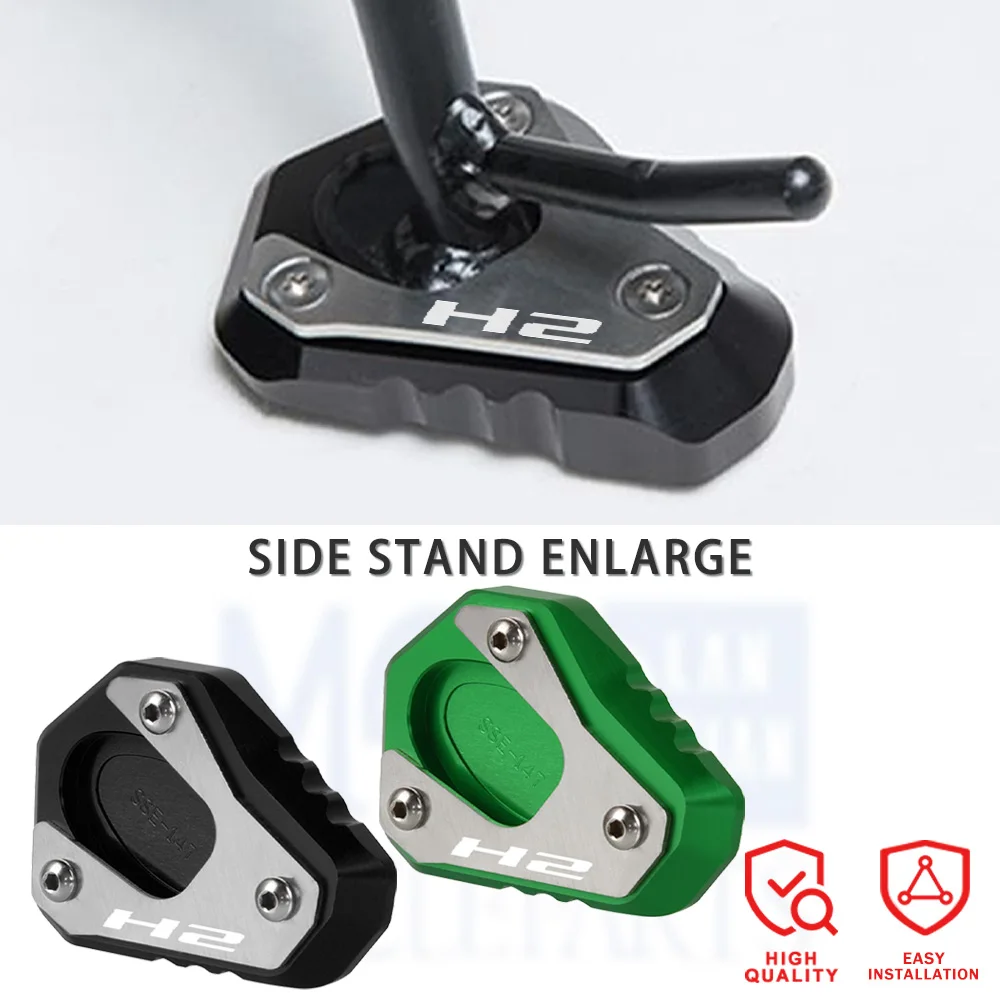 

2024 Motorcycle For KAWASAKI Ninja H2 SX SE Z900 Z900RS Z650RS VERSYS-X300 Side Stand Enlarger Sled Sidestand Kickstand Foot Pad