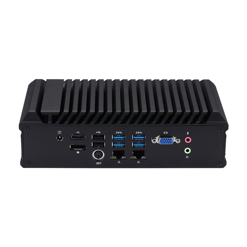 

Qotom In tel Core I5 10210U Versatile 6*RS-232 Ports Embedded Fanless Industrial Mini PC With 8 USB