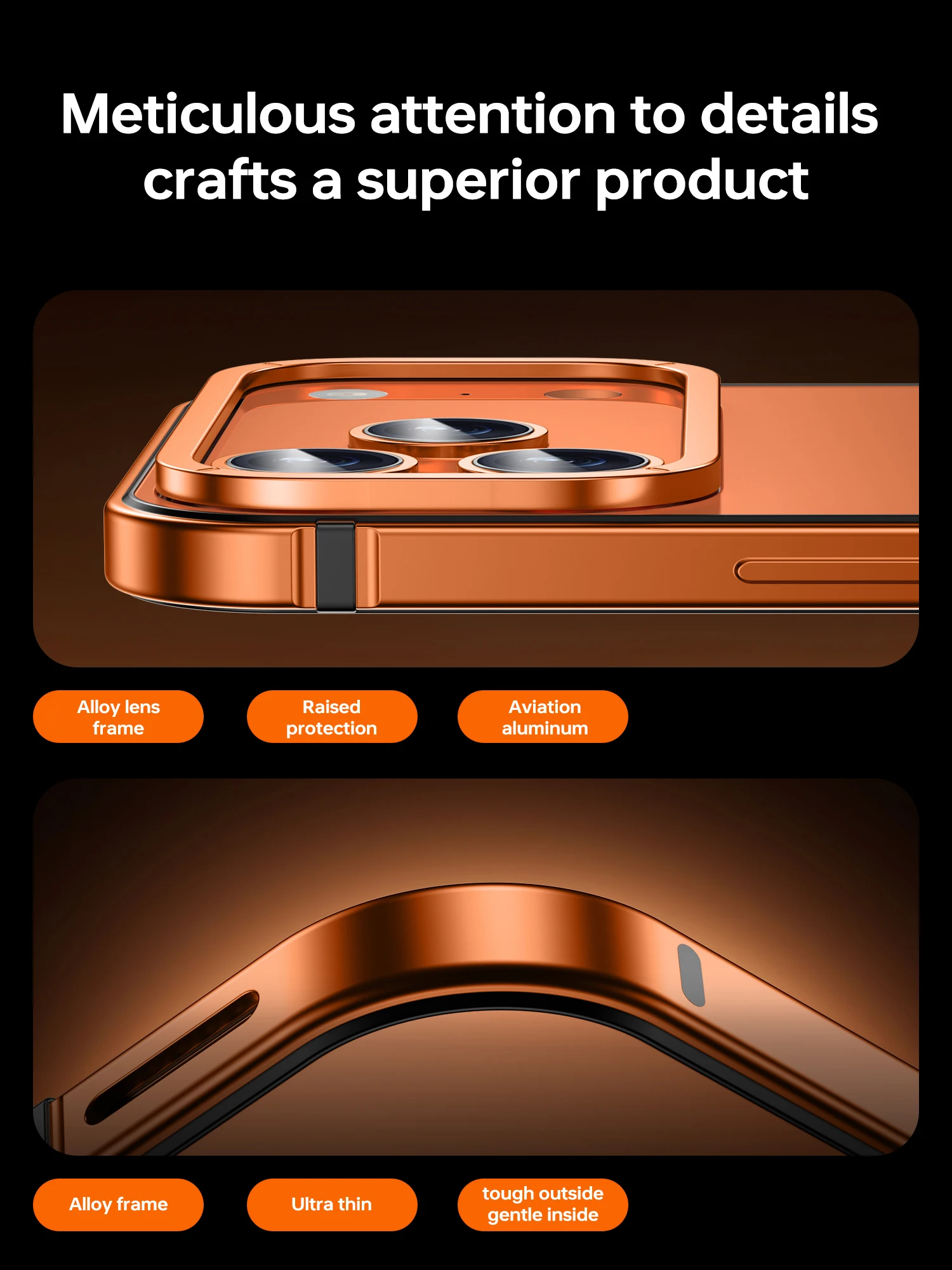 شحن لاسلكي اللون الأصلي حافظة جديدة لهاتف آيفون 17 برو إطار معدني من الدرجة الاحترافية 5 متر SGS حماية من السقوط MagSafe غطاء مضاد للسقوط #3