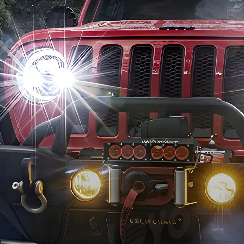 

For Jeep Wrangler 2018-2024 Auto Headlight Assembly Upgrade All New Style LED Plug and Play Projector Lens Car Tools Accessories