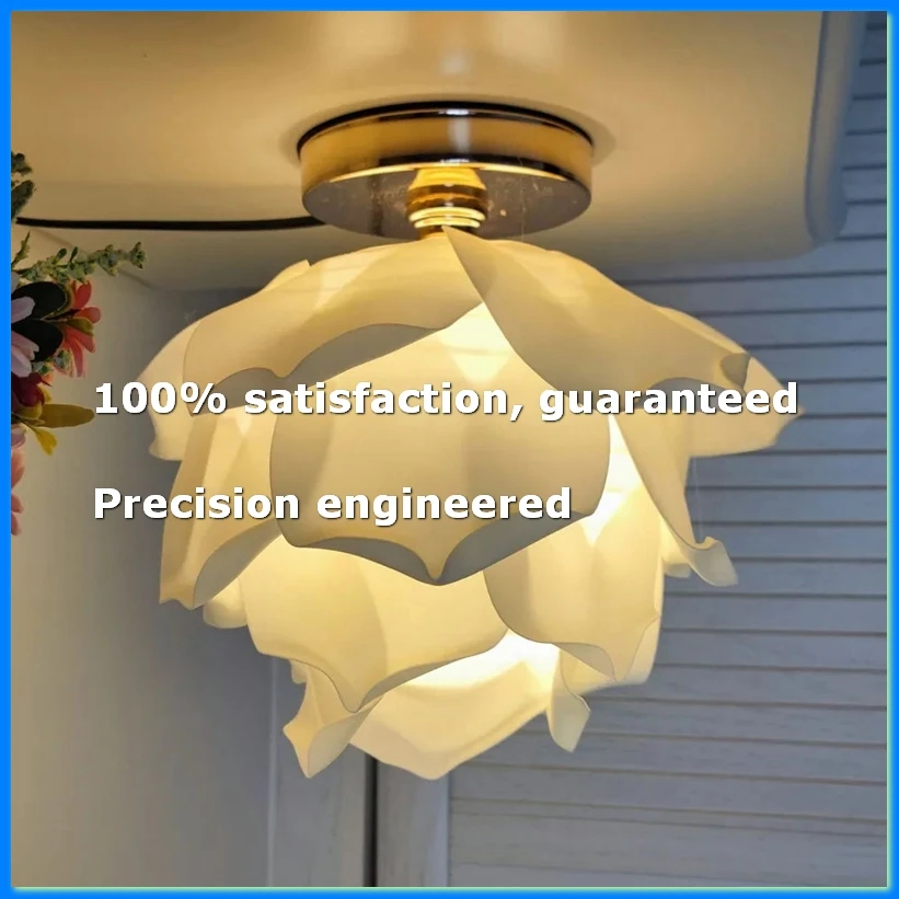 Decorative Rose Lamp Romantic Floral Ambient Light Fixture USB Dimming for Home, Living Room, Elegant Centerpiece-ABFB