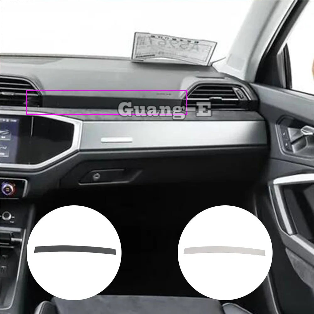 Per Audi Q3 F3 2018 2019 2020 2021 2022 In Acciaio Inox Centro di Controllo Copilota Cruscotto Pannello di Copertura Trim Telaio Hood 1PCS