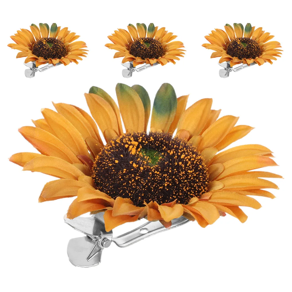 

4pcs Sunflower Curtain Clips Flower Drapery Holdbacks Decorative Tiebacks For Home Office Window Drapes Boho Curtain Accessories
