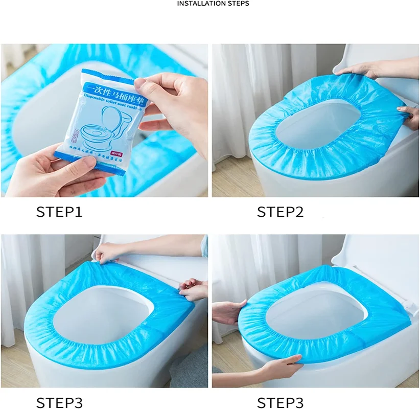 10/1PCS Disposable Toilet Seat Cover Mat Portable Waterproof Safety Toilet Seat Pads for Travel Bathroom Toilets Accessiories