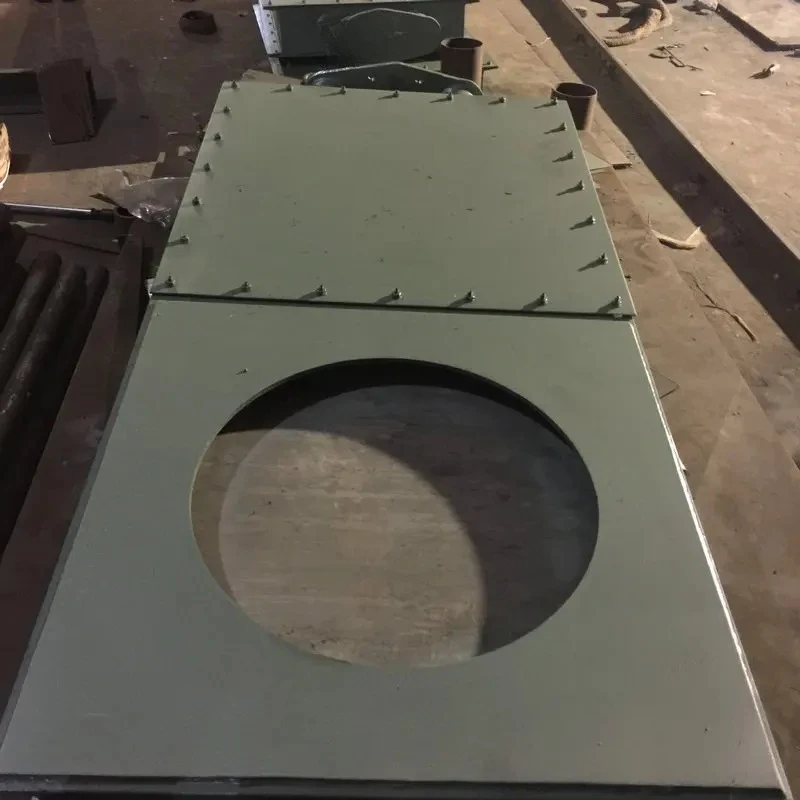 Boiler flue air duct system booster fan induced draft fan coal mill pneumatic hot air double plug plate isolation damper