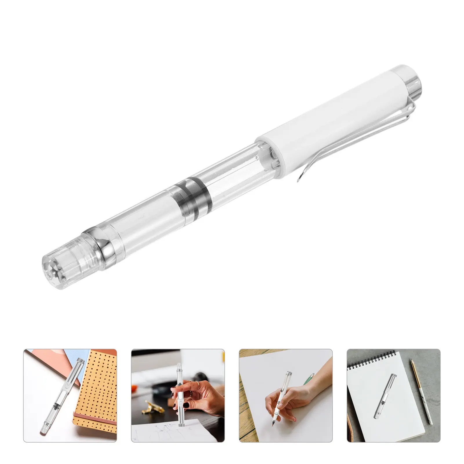 

Beginner Calligraphy Brush Pen Nylon Bristles Fountain Pen Style Comfortable Grip Smooth Writing Portable Chinese Calligraphy
