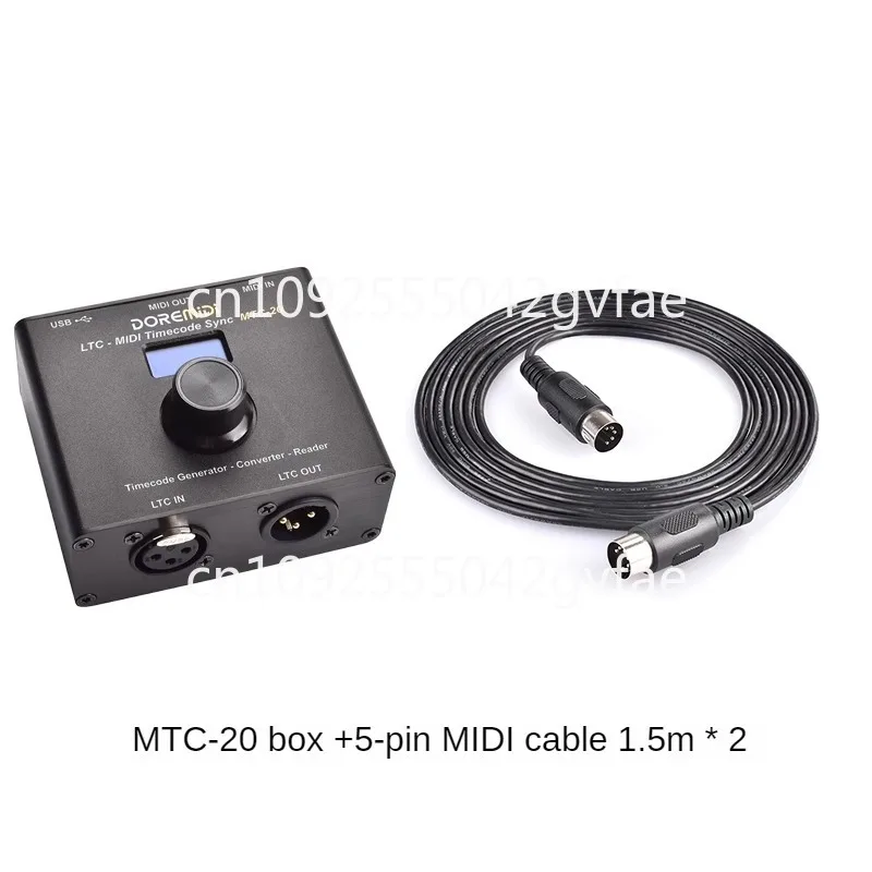 SMPTE LTC To MIDI MTC USB MIDI Audio Time Code Light Show MTC-20