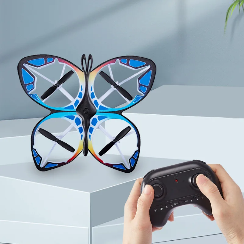 Remote Control for  2.4G Four-axis Drone Colorful Lighting CR Butterfly Aircraft 360° Rotation Suspension Fixed Height Children'