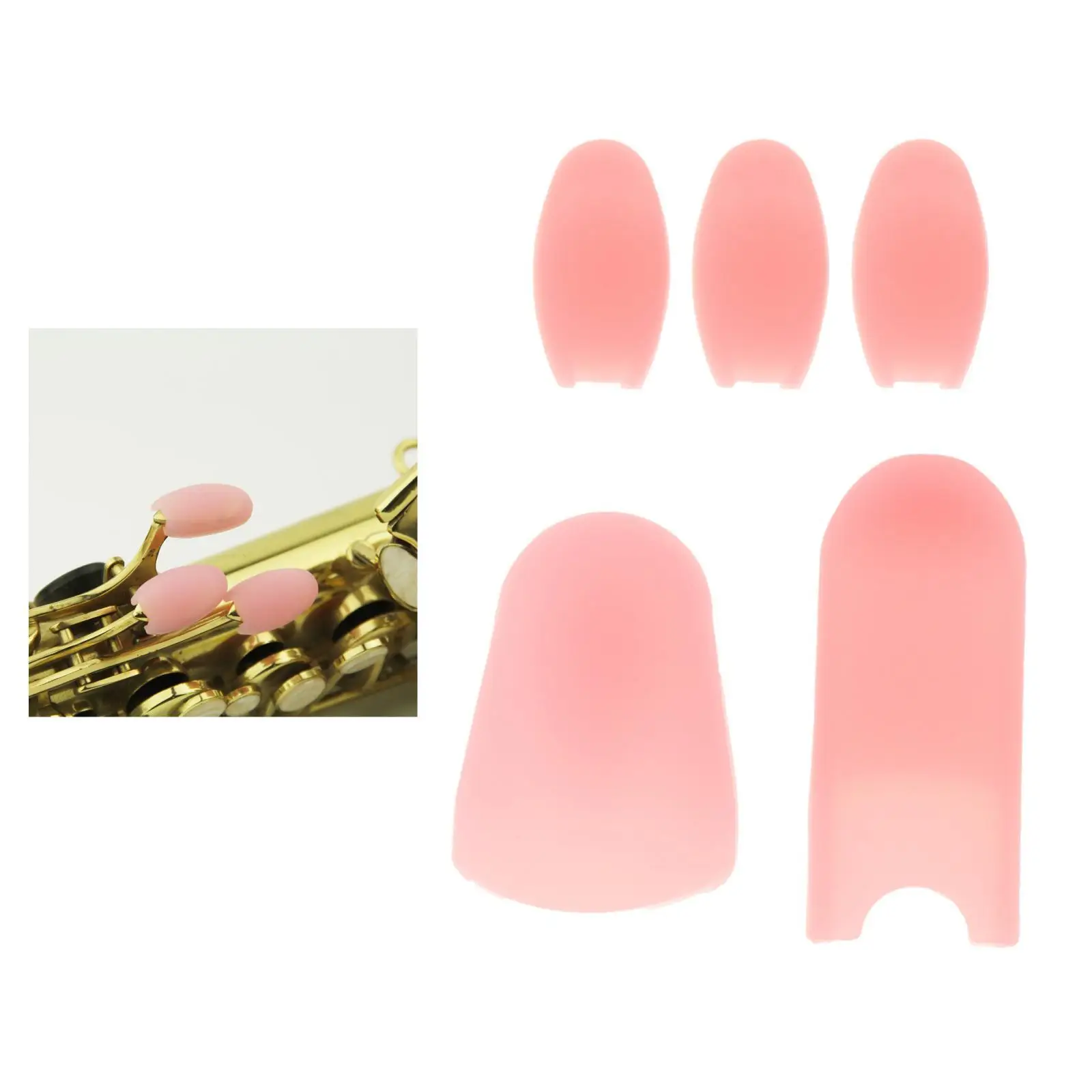 5pcs/lot Saxophone Silicone Thumb Rest Palm Key Pads Cushions Finger  for Soprano/Alto/Tenor Sax Wind Instruments Parts