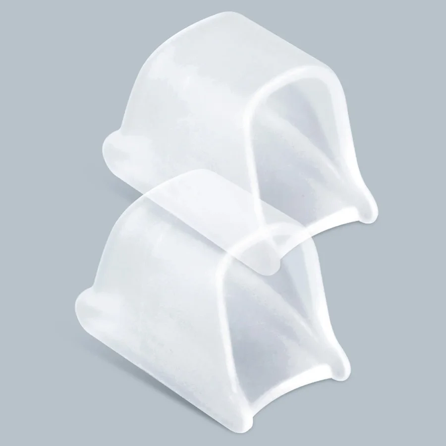 2/4Pcs Penyangga Jari Kaki Bengkok Hammer Toe Corrector untuk Jari Kaki Melengkung, Bengkok, dan Tumpang Tindih Bunion Pads SEBS S/M/L