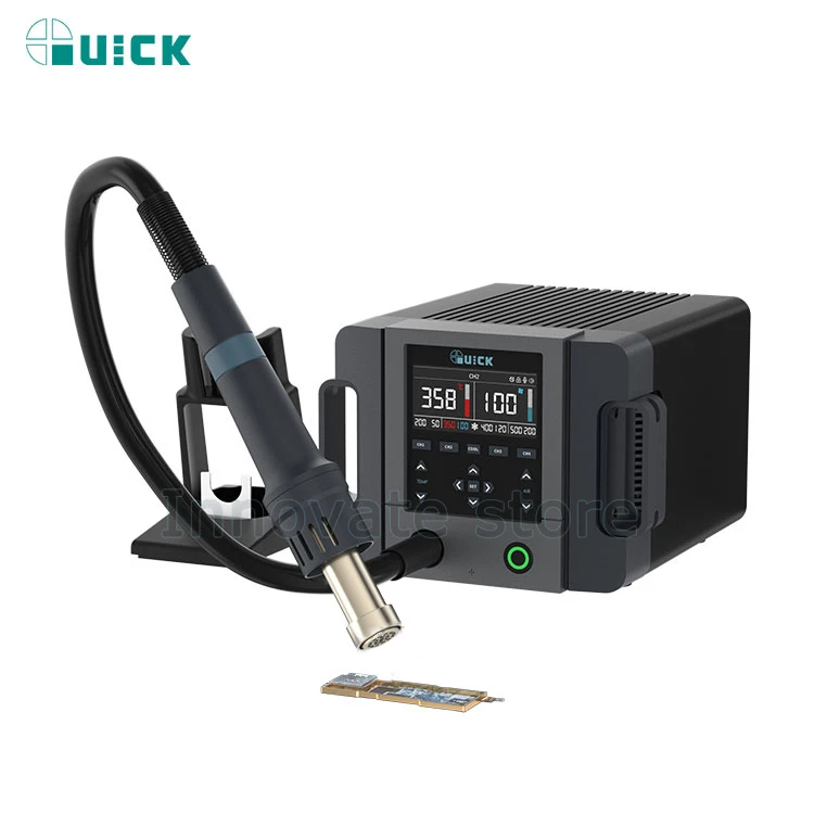 QUICK 861 Pro Hot Air Rework Station Soldering Station Intelligent Digital Display 1300W Desoldering Station For PCB Chip Repair