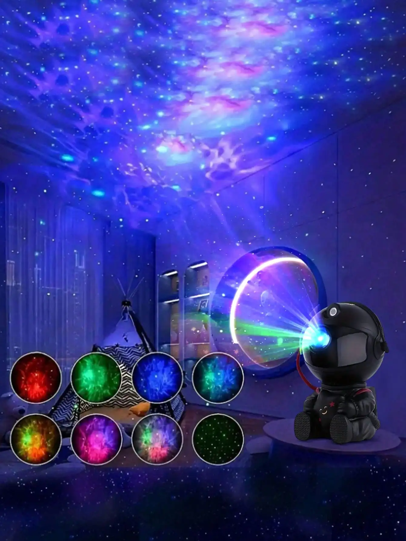 Astronaut Galaxy Star Projector Night Light, Starry Sky Nebula Ceiling LED Projector for Bedroom Home Decor, Ideal Gift