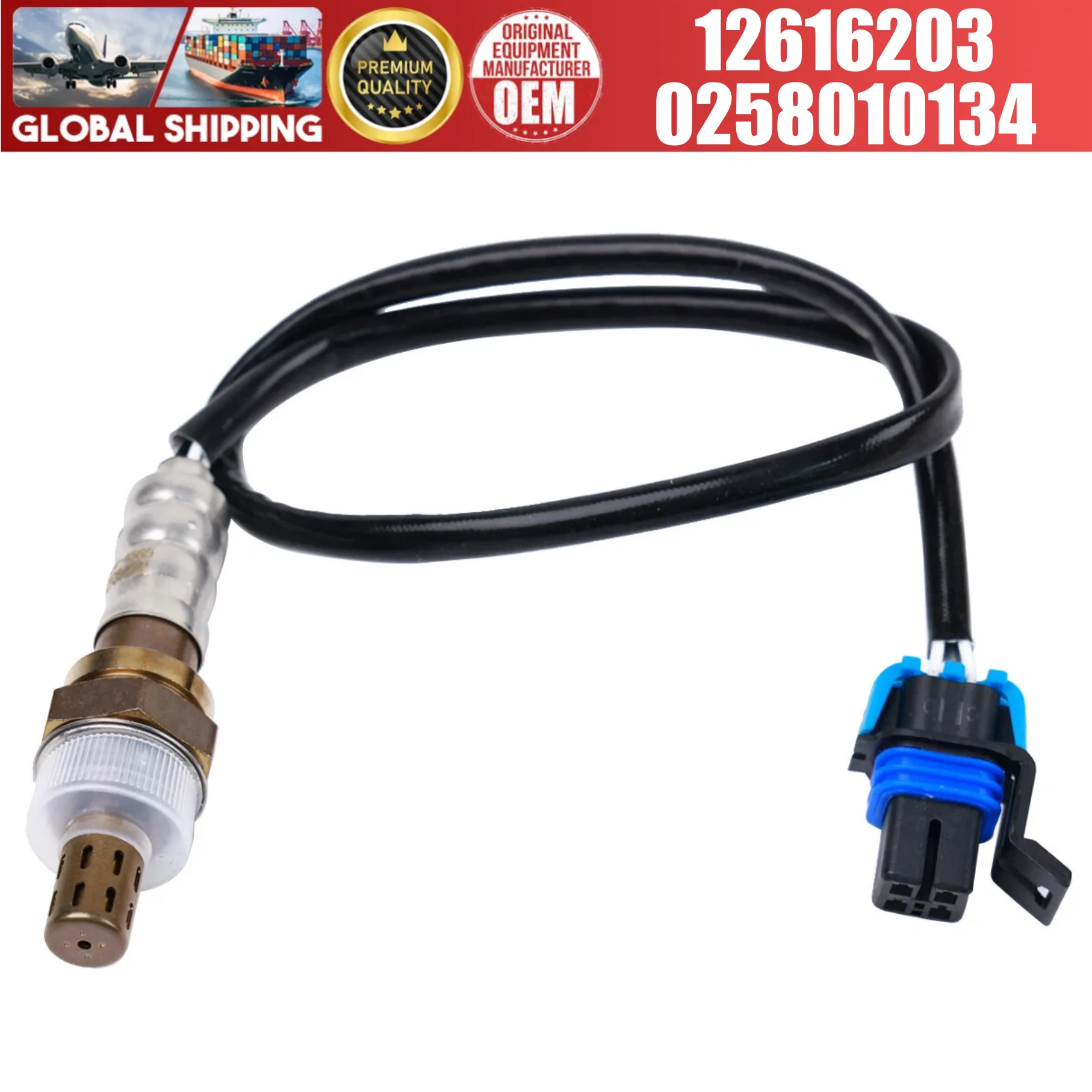 12616203 0258010134  Front and Rear Universal Oxygen Sensors fit for Buick Cadillac Chevrolet