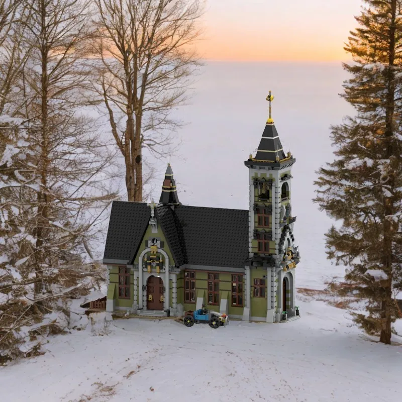 2922 قطعة MOC المباركة البيت لتقوم بها بنفسك نموذج اللبنات ألعاب عيد ميلاد هدية للشفاء الروحي