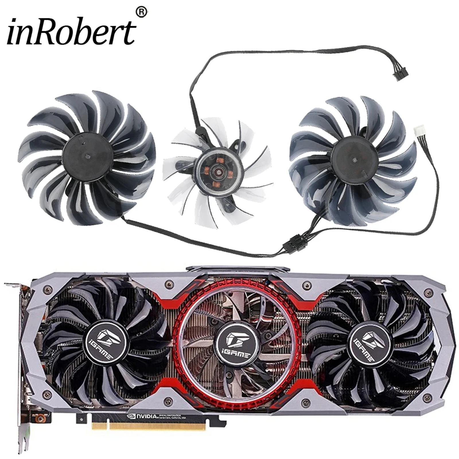 

New 90MM Cooler Fan Replacement For Colorful iGame GeForce RTX 2080 Ti Advanced 2070 SUPER 2060 Graphics Video Card PVA080E12R