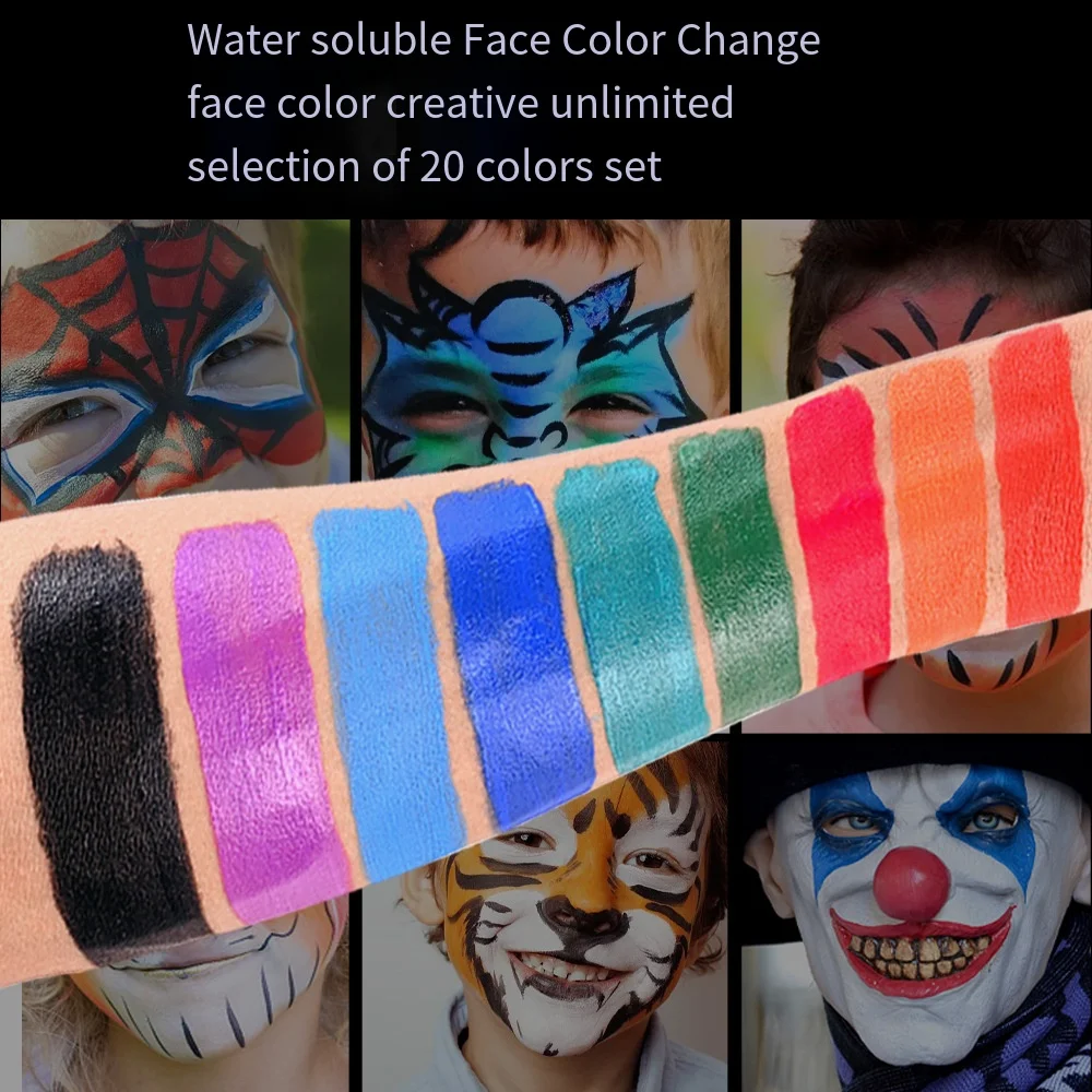 Human Body Color Painting Face Color Hand Painted Body COS Painting Material Easy To Clean Color Painting Tattoo Ink Halloween