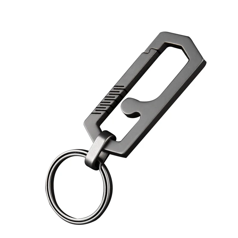 TC4 Titanium Alloy Keychain, Personalized And Creative, Simple Lightweight, Men's Belt Buckle With Good Elasticity