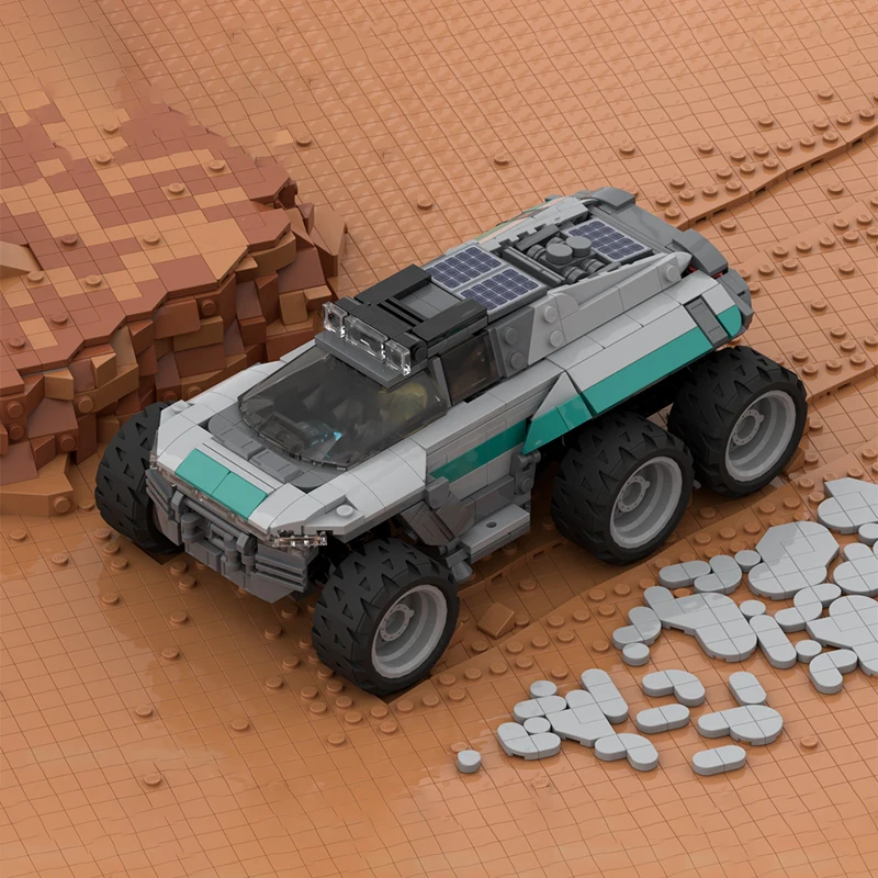 

773 шт. новый LTV- Fort SolisMars Rover, набор строительных блоков для автомобилей, Америка, кирпичи для исследования космоса, идея, игрушки, подарки на день рождения для детей