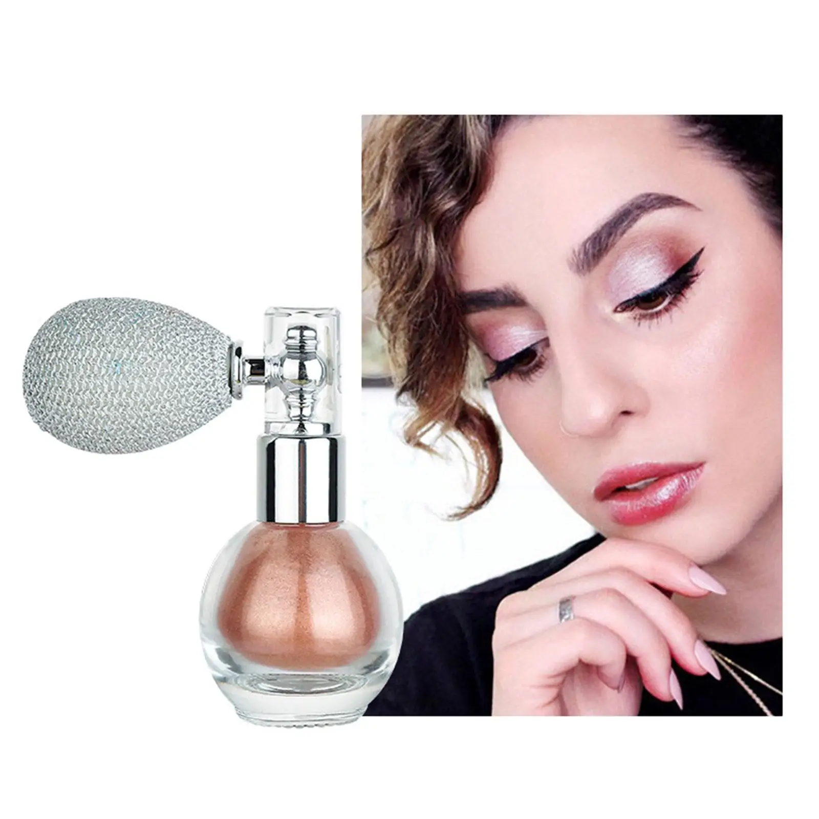 Mode Markeerstift Poeder Spray Hoogglans Glitter Poeder Spray Shimmer Poeder Make-Up Voor Gezicht Lichaam H7f8