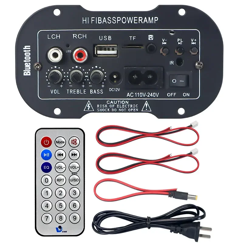 

18W Digital Audio Home Amplifier Module Professional Subwoofer HI-FI Bass Board Car Bluetooth 24V/220V Car Amplifier Board