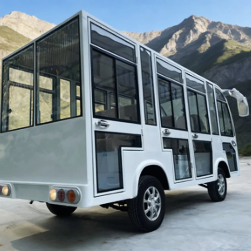 

Полностью закрытый электрический экскурсионный автобус для отелей и курортов с дверью, скутер для взрослых и детей, экскурсионный автомобиль