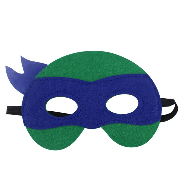 Hot 4Pcs Teenage Mutant Ninja Turtles Mask Party Decoration Set Birthday Gift Party Cool Accessories Favorite Ornament for Boys