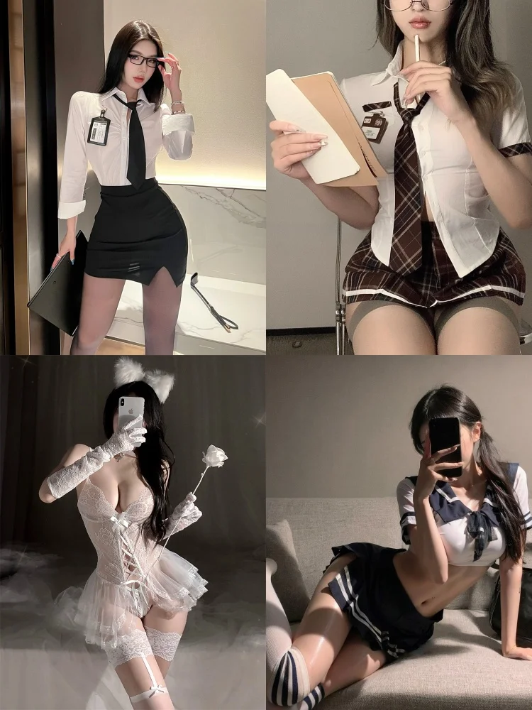 

Sexy Adult Womens Clothing Hot Naughty Lingerie Secretary Cosplay Office Role Play Costumes Fetish SM Anime Honeymoon Apparel